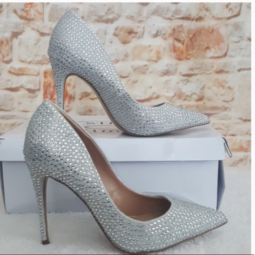 Rhinestone pumps